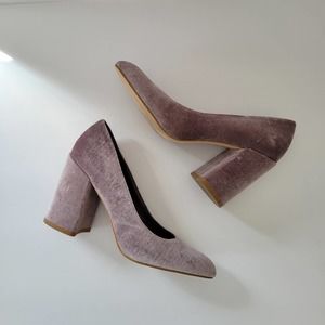 Purple Lilac Nordstrom Leith Velvet Heels